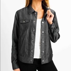 NWT Tahari Women's Denim Black Tencel Jacket